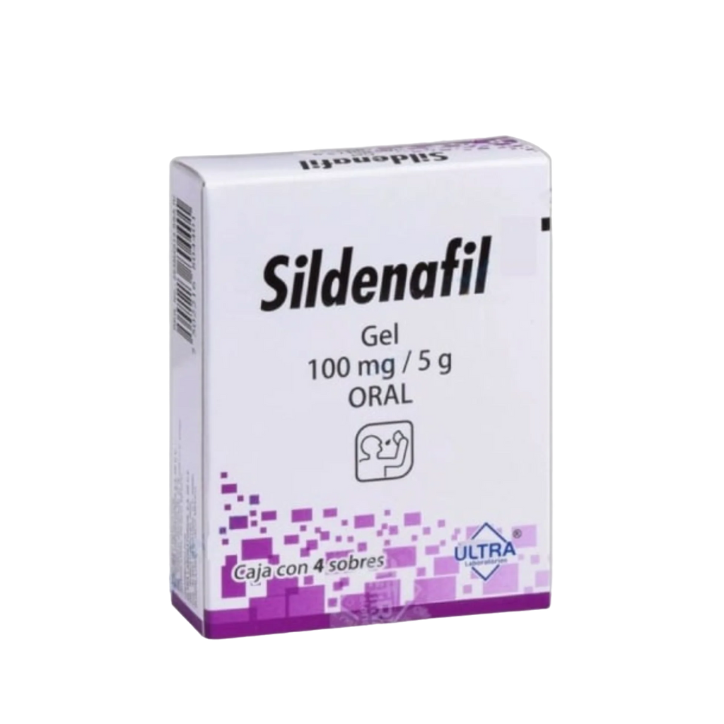 SILDENAFIL 100 MG GEL C/4 SOBRES