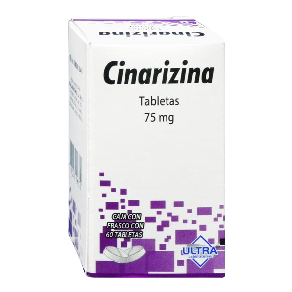 CINARIZINA (ULTRA) C/60 TAB. 75 MG.