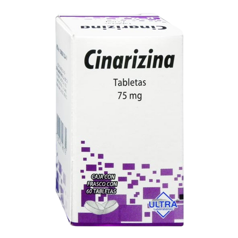 CINARIZINA (ULTRA) C/60 TAB. 75 MG.