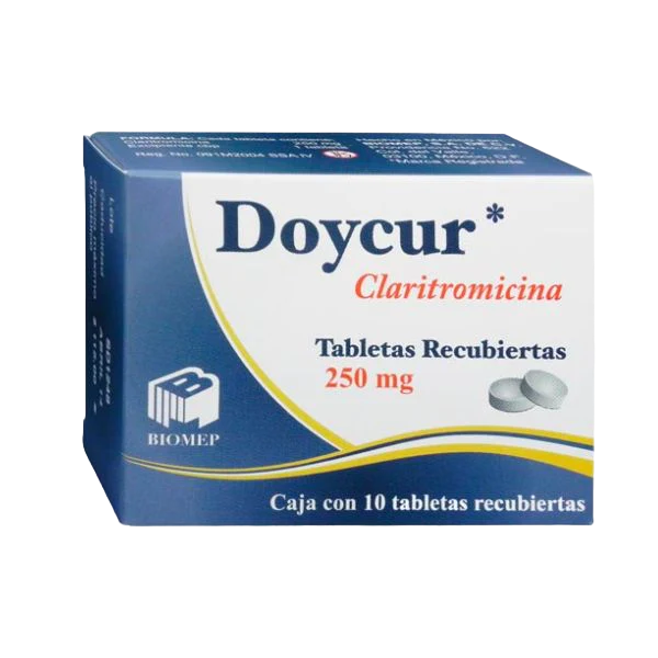 CLARITROMICINA DOYCUR C/10 TAB. 250 MG.