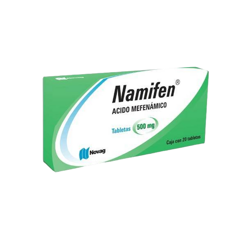 ACIDO MEFENAMICO NAMIFEN C/20 TAB. 500 MG.