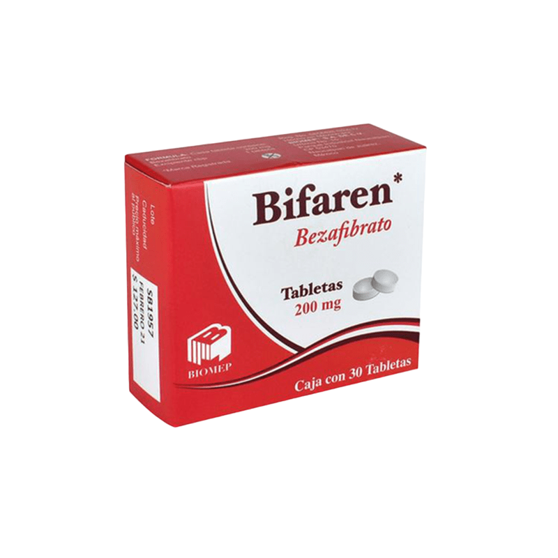 BEZAFIBRATO BIFAREN C/30 TAB. 200 MG.