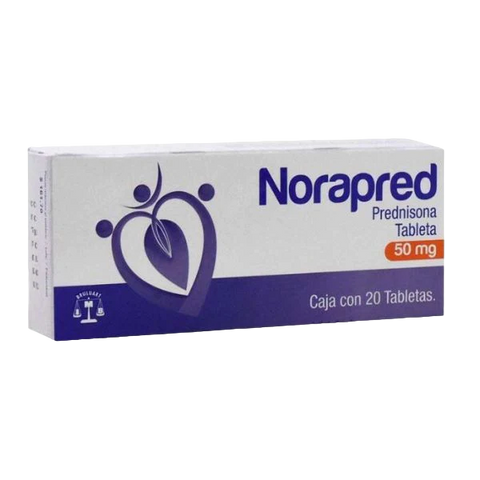 PREDNISONA NORAPRED C/20 TAB. 50 MG.