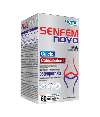 COLECALCIFEROL SENFEM NOVO C/60 TABS. 600 MG/400 UI.