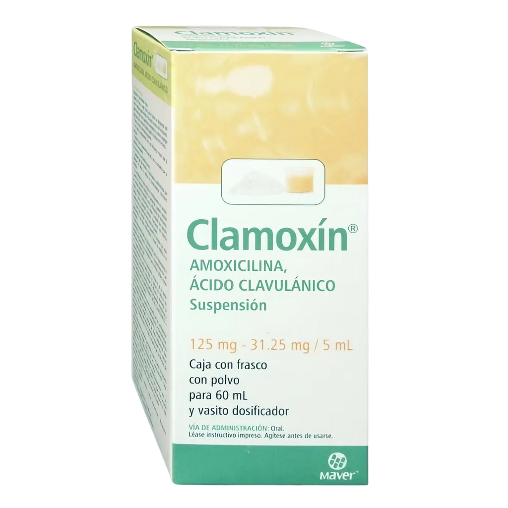 AMOXICILINA/ACIDO CLAVULANICO CLAMOXIN SUSP. 60 ML. 125/31.25 MG.