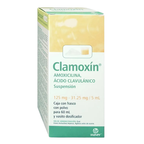 AMOXICILINA/ACIDO CLAVULANICO CLAMOXIN SUSP. 60 ML. 125/31.25 MG.