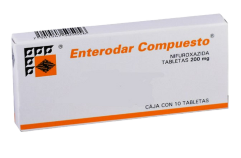 NIFUROXAZIDA ENTERODAR COMPUESTO C/10 TAB. 200 MG