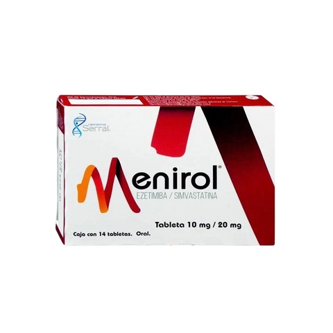 EZETIMIBA/SIMVASTATINA MENIROL C/14 TAB. 10/20 MG.