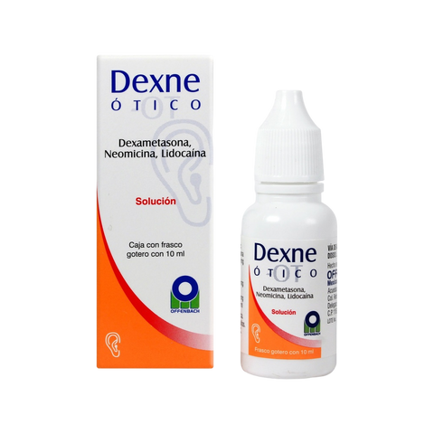 DEXAMETASONA/NEOMICINA/LIDOCAINA DEXNE OTICO SOL. GOTAS 10 ML. 1/3.5/15 MG.