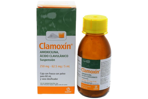 AMOXICILINA/ACIDO CLAVULANICO CLAMOXIN SUSP. 60 ML. 250/62.50 MG.