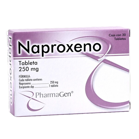 NAPROXENO 250 MG CJA C/30 TAB