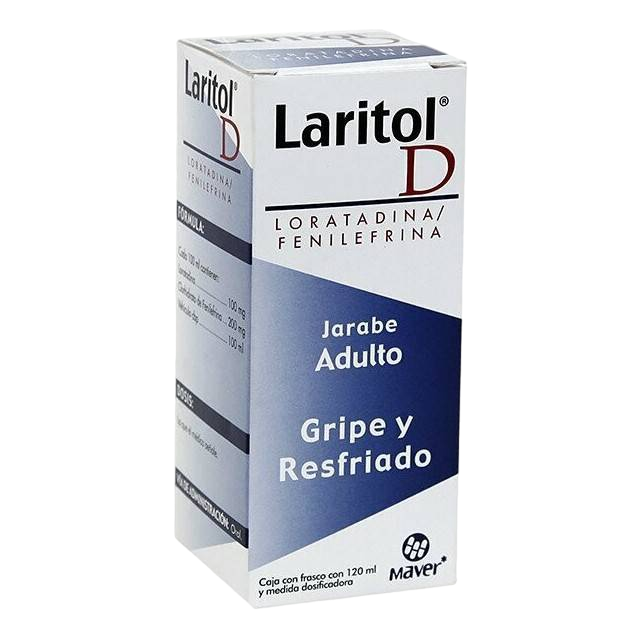 LORATADINA/FENILEFRINA LARITOL D 100/200 MG 120 ML JBE