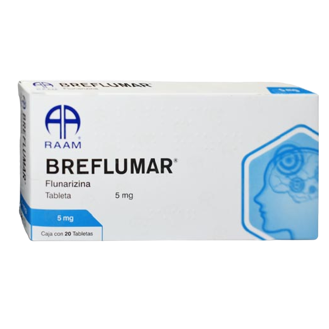 FLUNARIZINA BREFLUMAR TAB 5 MG C/20