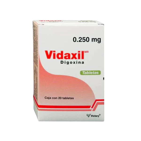 DIGOXINA VIDAXIL C/20 TAB. 0.250 MG.