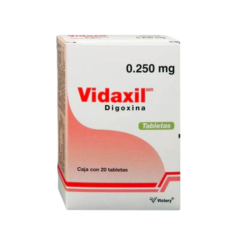 DIGOXINA VIDAXIL C/20 TAB. 0.250 MG.