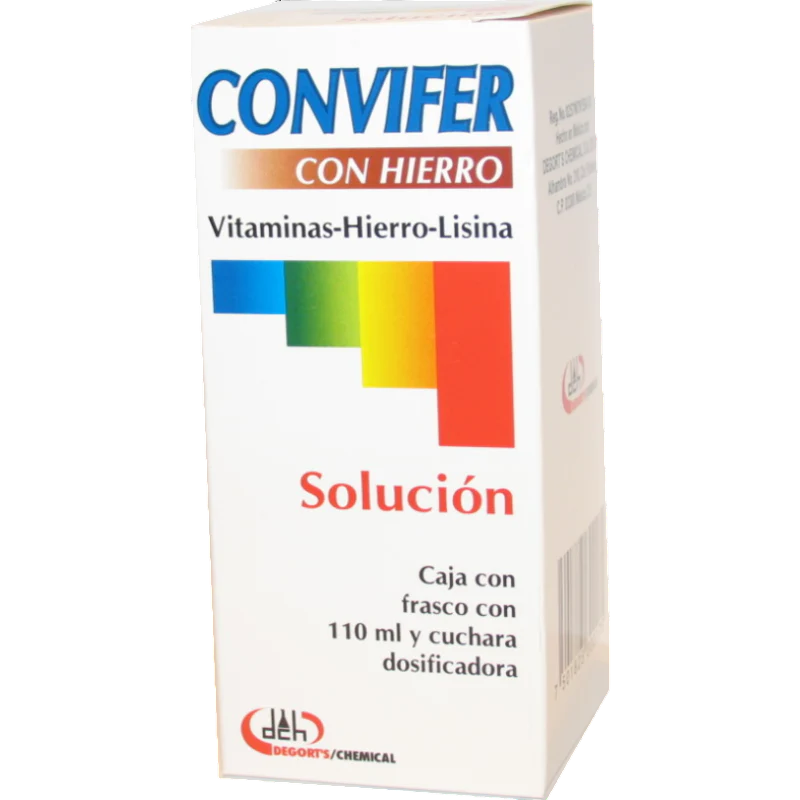 VITAMINAS/HIERRO/LISINA CONVIFER SOL. 110 ML.