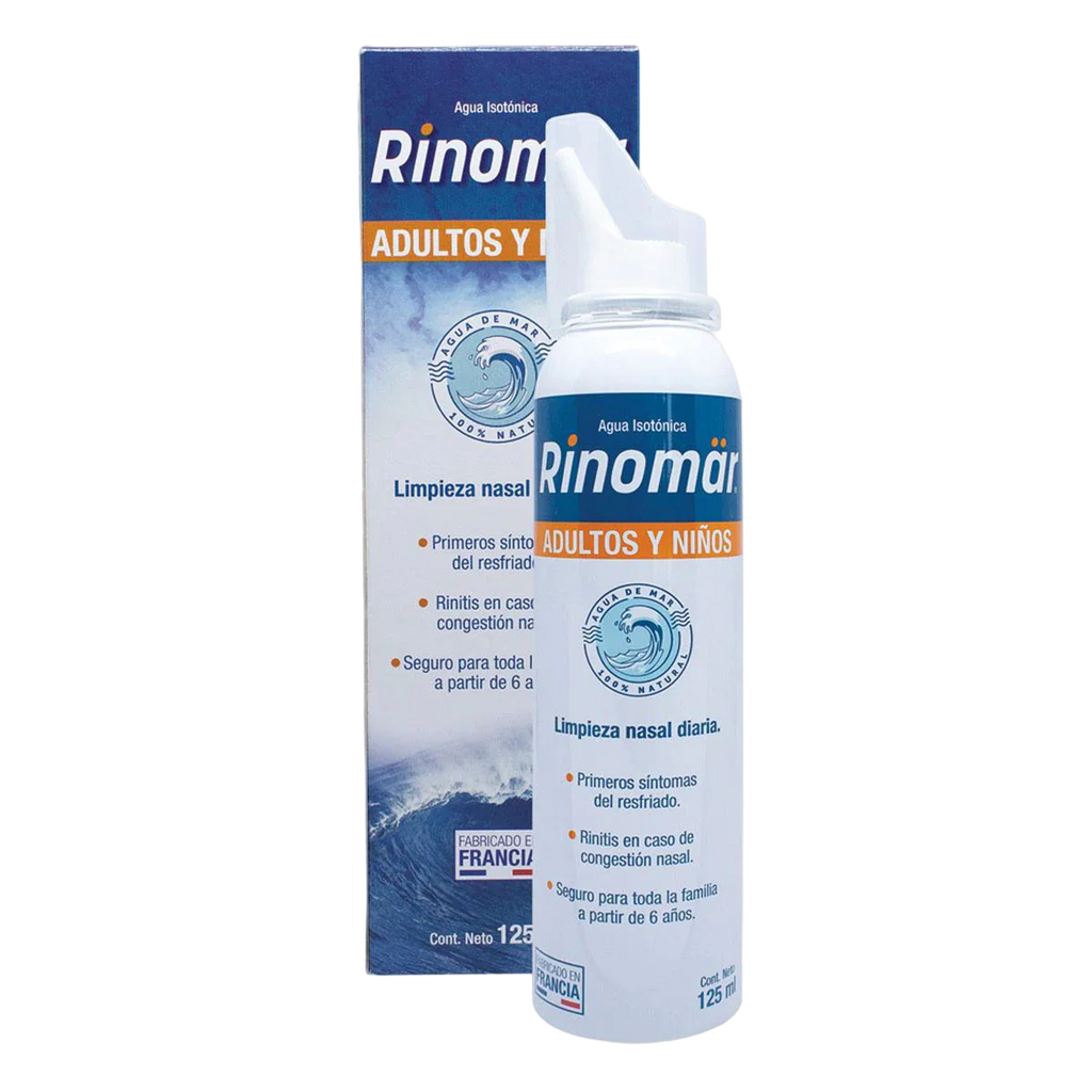 AGUA DE MAR RINOMAR ADULTOS Y NIÑOS SOLUCIÓN NASAL FCO. 125 ML