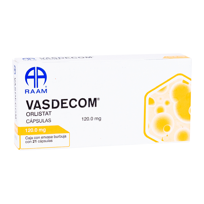 ORLISTAT VASDECOM C/21 CAP. 120 MG.