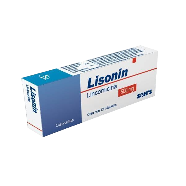 LINCOMICINA LISONIN 500MG CAJA C/12 CAP