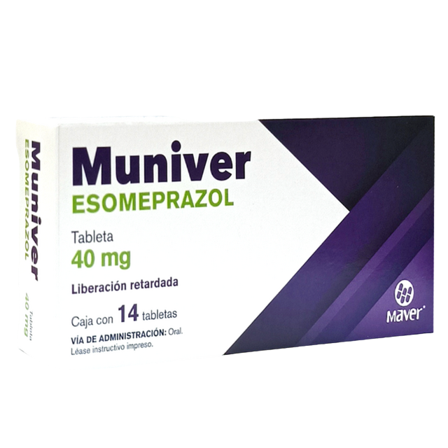 MUNIVER 40 MG C/14 TAB ESOMEPRAZOL