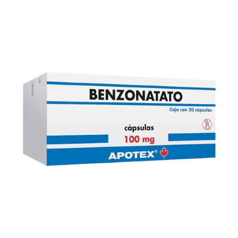 BENZONATATO APOTEX C/20 CAP. 100 MG.