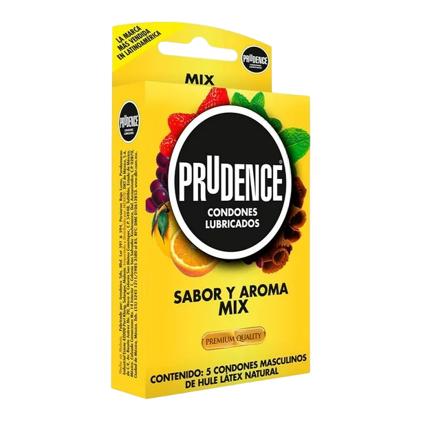 PRUDENCE SABOR Y AROMA MIX BLISTER C/ 5 CONDONES.