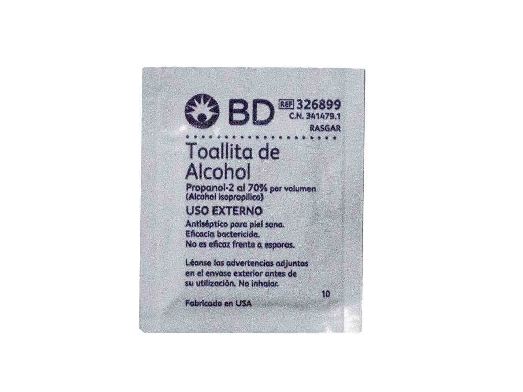 TOALLITAS BD DE ALCOHOL INDV