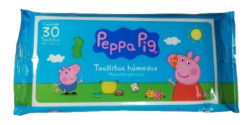 TOALLITAS HUMEDAS PEPPA PIG P/30 PIEZAS