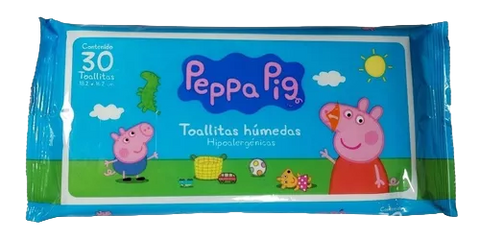 TOALLITAS HUMEDAS PEPPA PIG P/30 PIEZAS