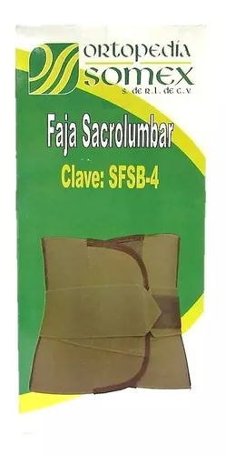 FAJA SACROLUMBAR ENTALLADA BEIGE EXTRA GDE